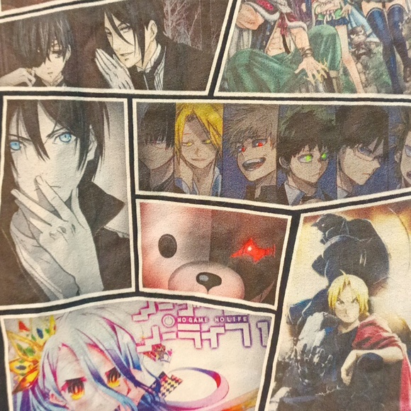 Next level black T-shirt with Manga artwork. - Picture 4 of 5